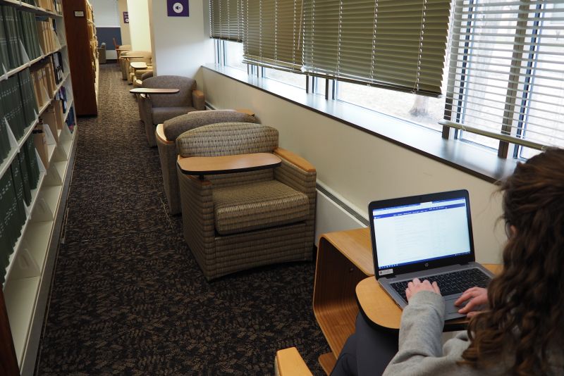 Student with Computer