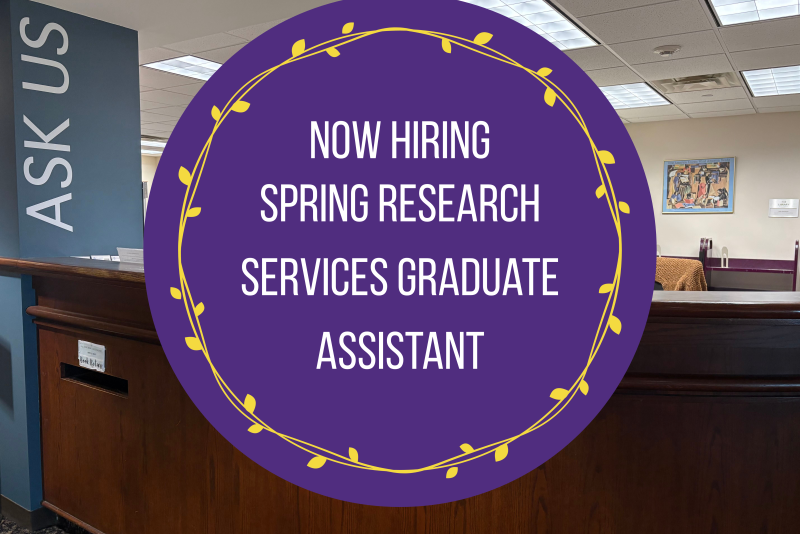 Now Hiring Research Services GA for Spring 2027